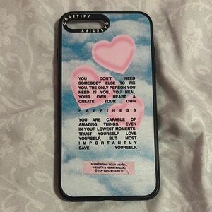 Casetify Pink Heart Phone Case